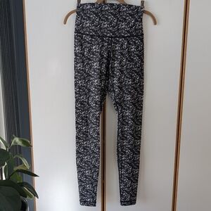 Lululemon Shine Tight High Rise Roll Down Legging Shimmery Shimmer Sequin